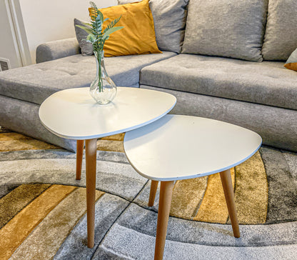 cofee table in modern arbnb property in central london