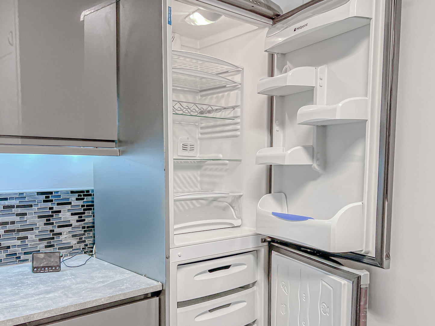modern large fridge in an airbnb property in borugh market london bridge