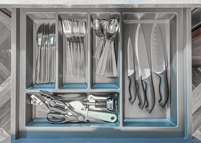all cutlery in an airbnb property in borugh market london bridge